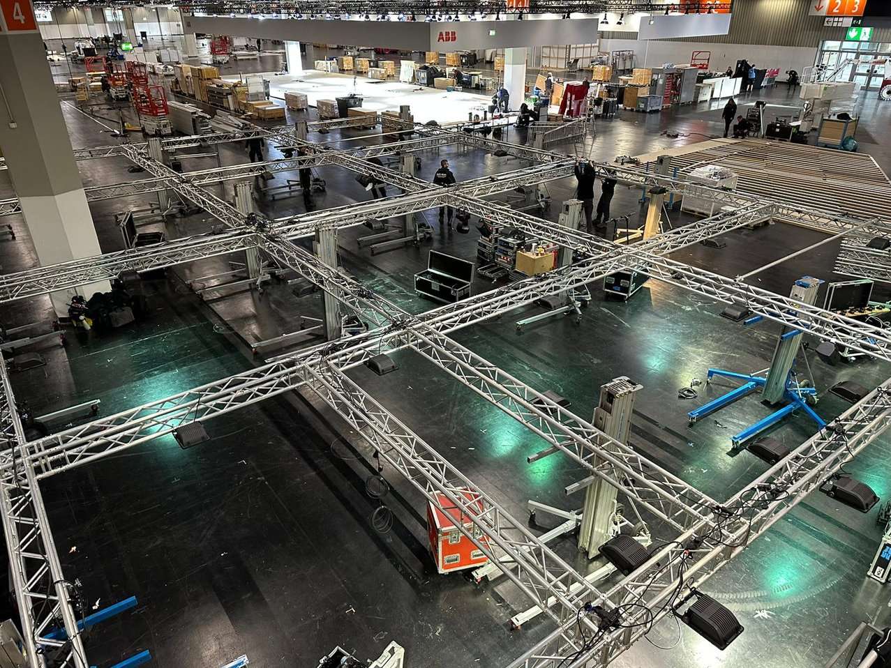 Konstruktion Messehalle